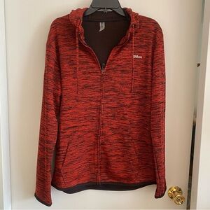 Wilson brand Red and black Zip-Up Hoodie. Size L.